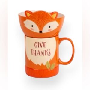 Home Essentials & Beyond
Give Thanks Fox Mug and Bowl Set NWT